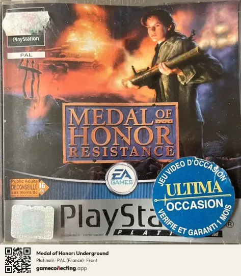 Medal of Honor: Underground PlayStation, France box front