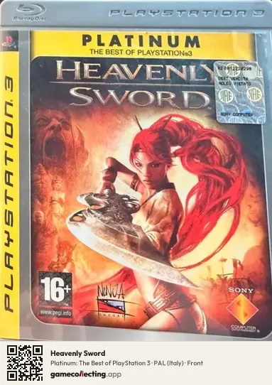 Heavenly Sword PlayStation 3, Italy box front