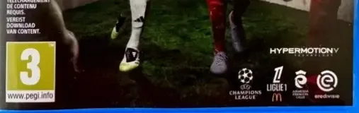 EA Sports FC 26, the PEGI square on its front