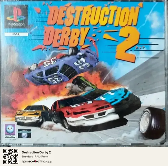 Destruction Derby 2 PlayStation, PAL box front