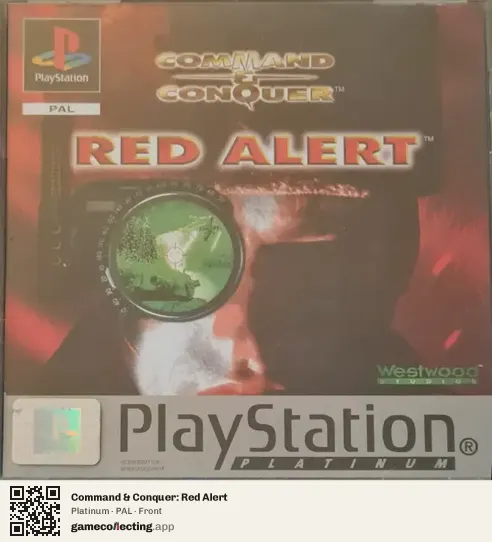 Command & Conquer: Red Alert PlayStation, PAL box front
