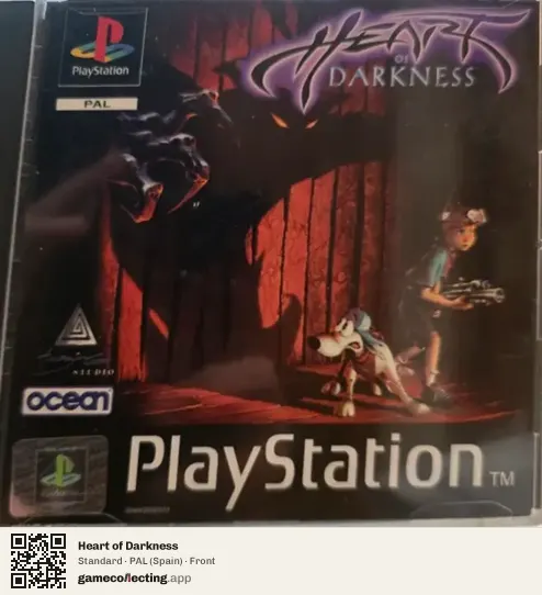 Heart of Darkness PlayStation, Spain box front