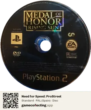 Need for Speed: ProStreet PlayStation 2, PAL disc