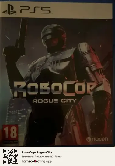 RoboCop: Rogue City PlayStation 5, Australia box front