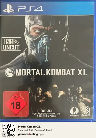 Mortal Kombat XL PlayStation 4, Germany box front