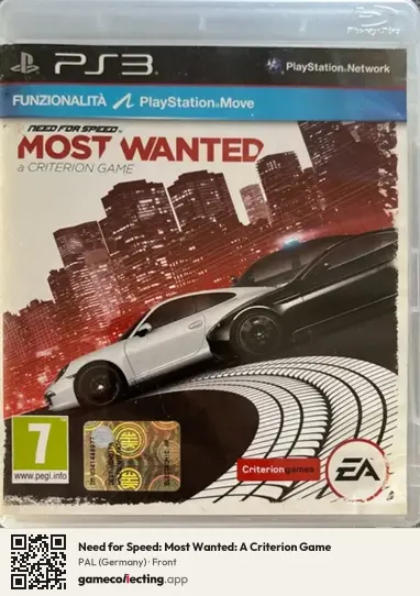 Need for Speed: Most Wanted: A Criterion Game PlayStation 3, Germany box front