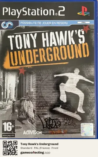 Tony Hawk's Underground PlayStation 2, France box front