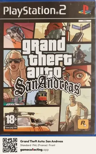 Grand Theft Auto: San Andreas PlayStation 2, France box front