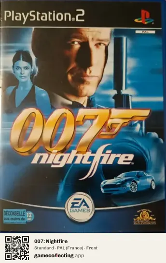 007: Nightfire PlayStation 2, France box front