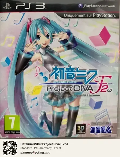 Hatsune Miku: Project Diva F 2nd PlayStation 3, Germany box front