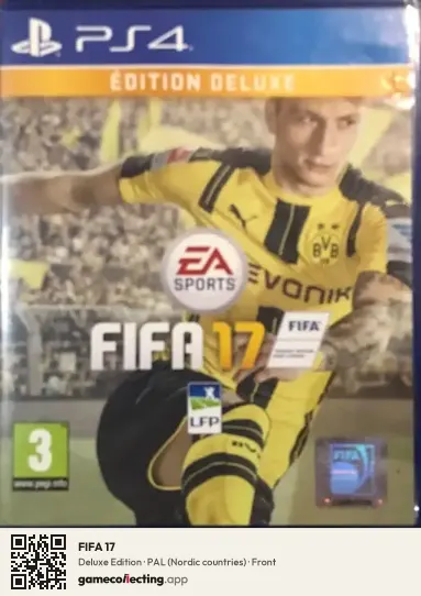FIFA 17 PlayStation 4, Nordic countries box front
