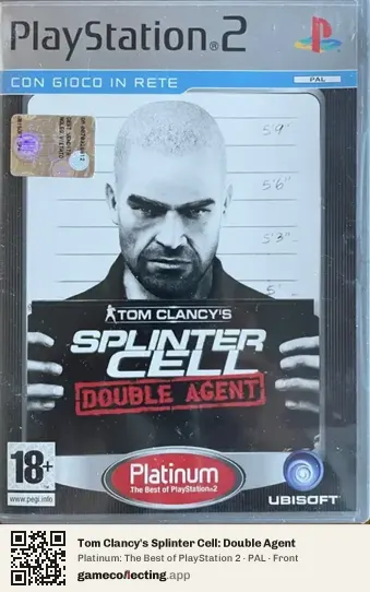 Tom Clancy's Splinter Cell: Double Agent PlayStation 2, PAL box front
