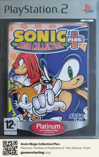 Sonic Mega Collection Plus PlayStation 2, France box front