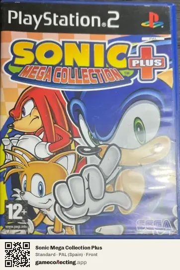 Sonic Mega Collection Plus PlayStation 2, Spain box front
