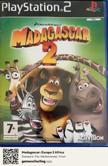 Madagascar: Escape 2 Africa PlayStation 2, Netherlands box front