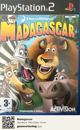 Madagascar PlayStation 2, Italy box front