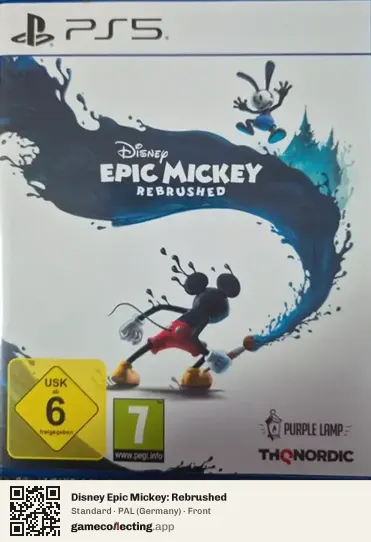 Disney Epic Mickey: Rebrushed PlayStation 5, Germany box front