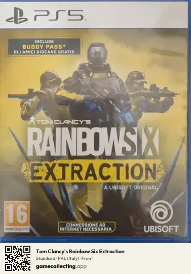 Tom Clancy's Rainbow Six Extraction PlayStation 5, Italy box front