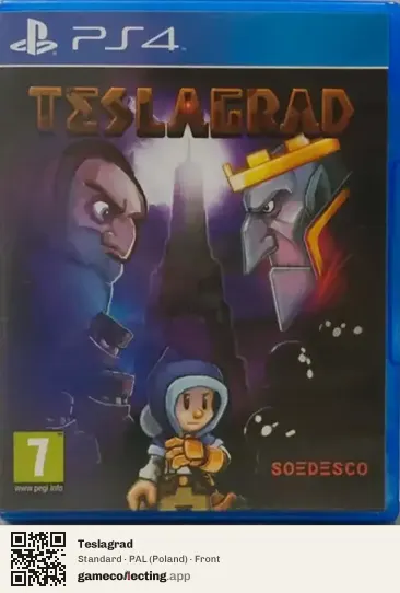 Teslagrad PlayStation 4, Poland box front