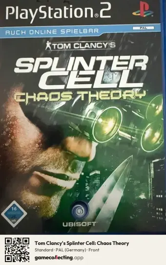 Tom Clancy's Splinter Cell: Chaos Theory PlayStation 2, Germany box front