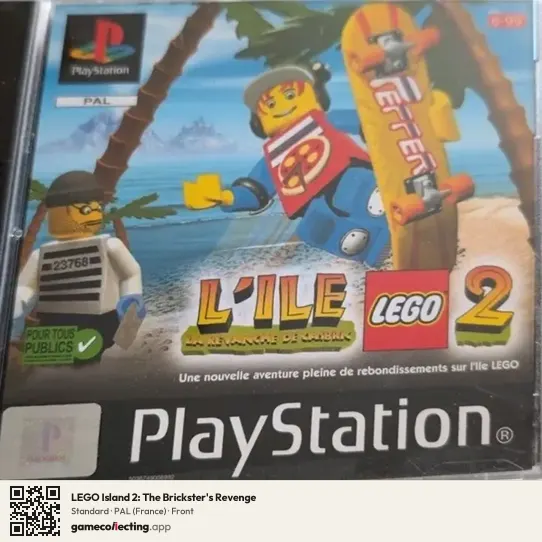 LEGO Island 2: The Brickster's Revenge PlayStation, France box front