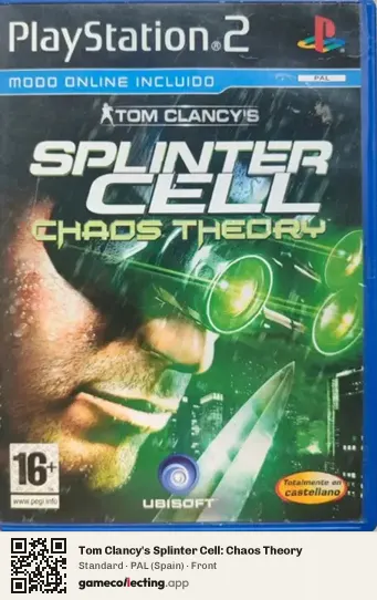 Tom Clancy's Splinter Cell: Chaos Theory PlayStation 2, Spain box front