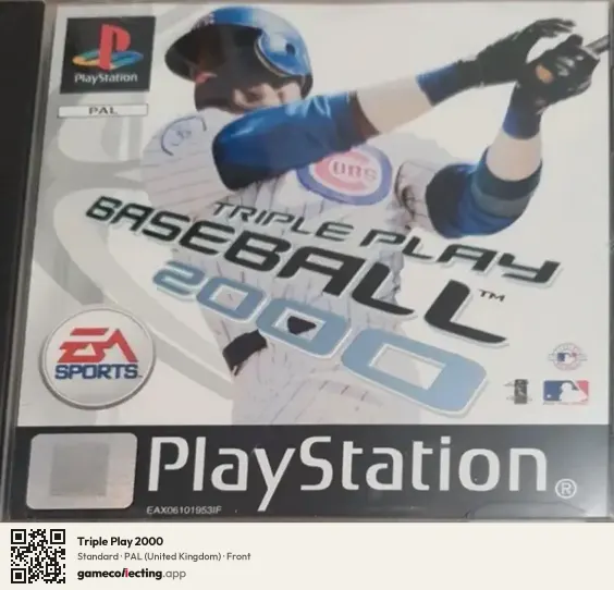 Triple Play 2000 PlayStation, United Kingdom box front