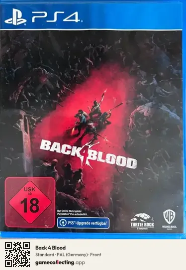 Back 4 Blood PlayStation 4, Germany box front