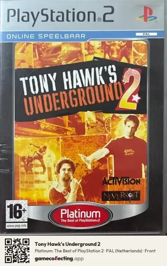 Tony Hawk's Underground 2 PlayStation 2, Netherlands box front
