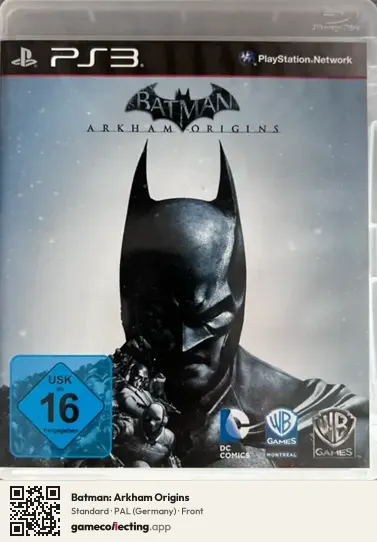 Batman: Arkham Origins PlayStation 3, Germany box front