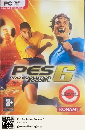 Pro Evolution Soccer 6 Computer, PAL box front