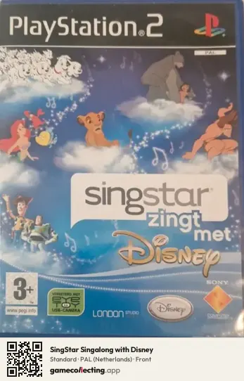 SingStar Singalong with Disney PlayStation 2, Netherlands box front