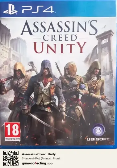 Assassin's Creed: Unity PlayStation 4, France box front