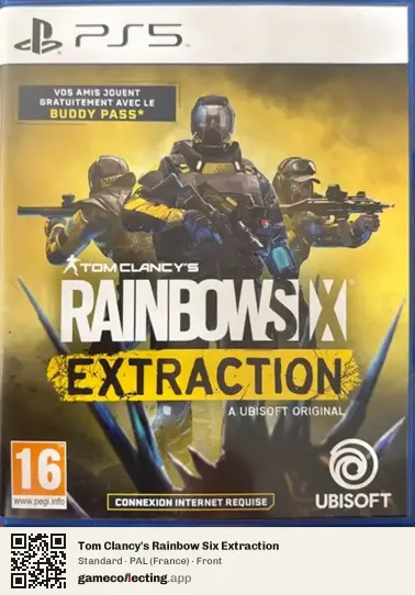 Tom Clancy's Rainbow Six Extraction PlayStation 5, France box front