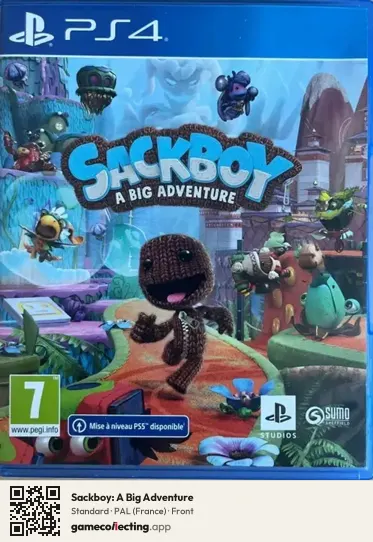 Sackboy: A Big Adventure PlayStation 4, France box front