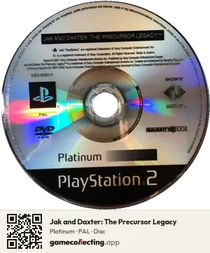 Jak and Daxter: The Precursor Legacy PlayStation 2, PAL disc