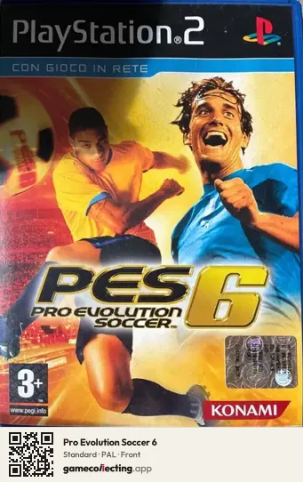 Pro Evolution Soccer 6 PlayStation 2, PAL box front