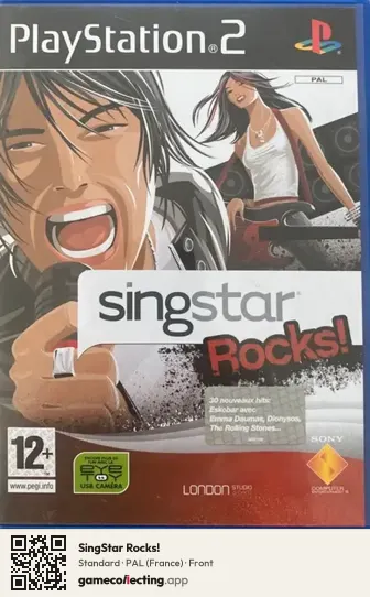 SingStar Rocks! PlayStation 2, France box front