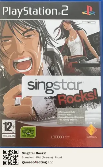 SingStar Rocks! PlayStation 2, France box front