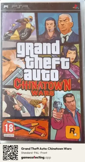 Grand Theft Auto: Chinatown Wars PlayStation Portable, PAL box front