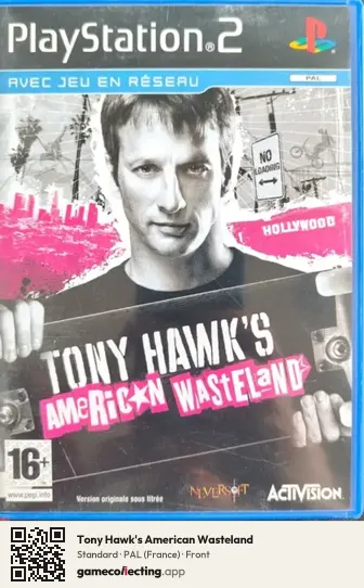 Tony Hawk's American Wasteland PlayStation 2, France box front
