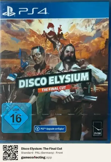Disco Elysium: The Final Cut PlayStation 4, Germany box front