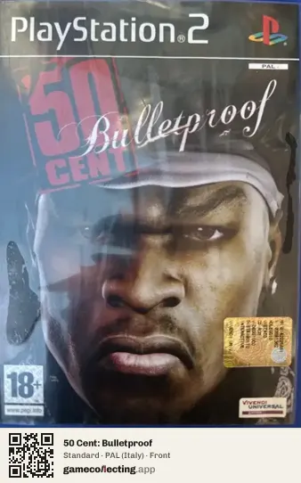 50 Cent: Bulletproof PlayStation 2, Italy box front