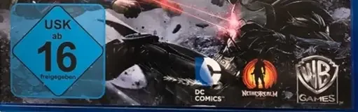 Injustice: Gods Among Us, the USK square on its front