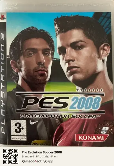 Pro Evolution Soccer 2008 PlayStation 3, Italy box front