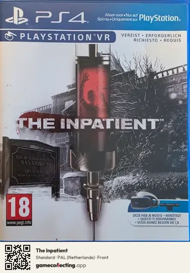 The Inpatient PlayStation 4, Netherlands box front