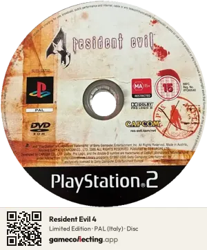 Resident Evil 4 PlayStation 2, PAL disc