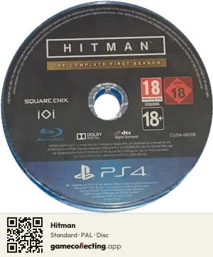 Hitman PlayStation 4, PAL disc