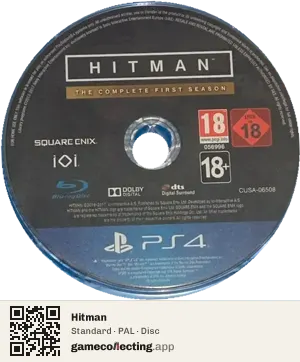 Hitman PlayStation 4, PAL disc