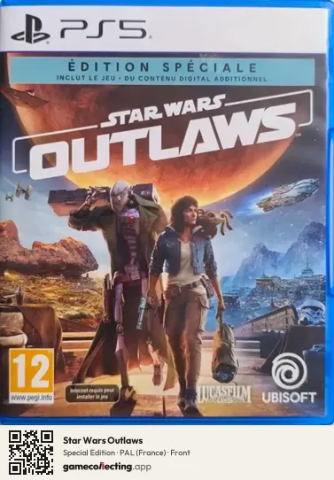 Star Wars Outlaws PlayStation 5, France box front